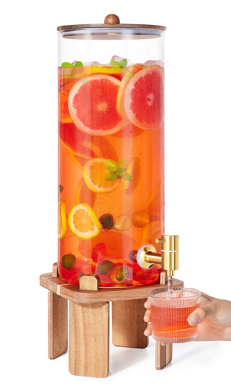 FavorFlavor dispensador de 2 galones, ideal para fiesta y servicio fácil de bebidas.