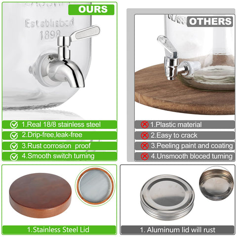 FavorFlavor soporte de madera para dispensador, diseño estable.