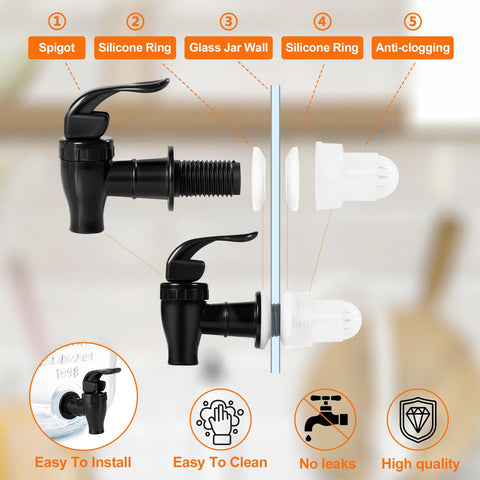 Kit de dos dispensadores FavorFlavor para fiestas y reuniones.