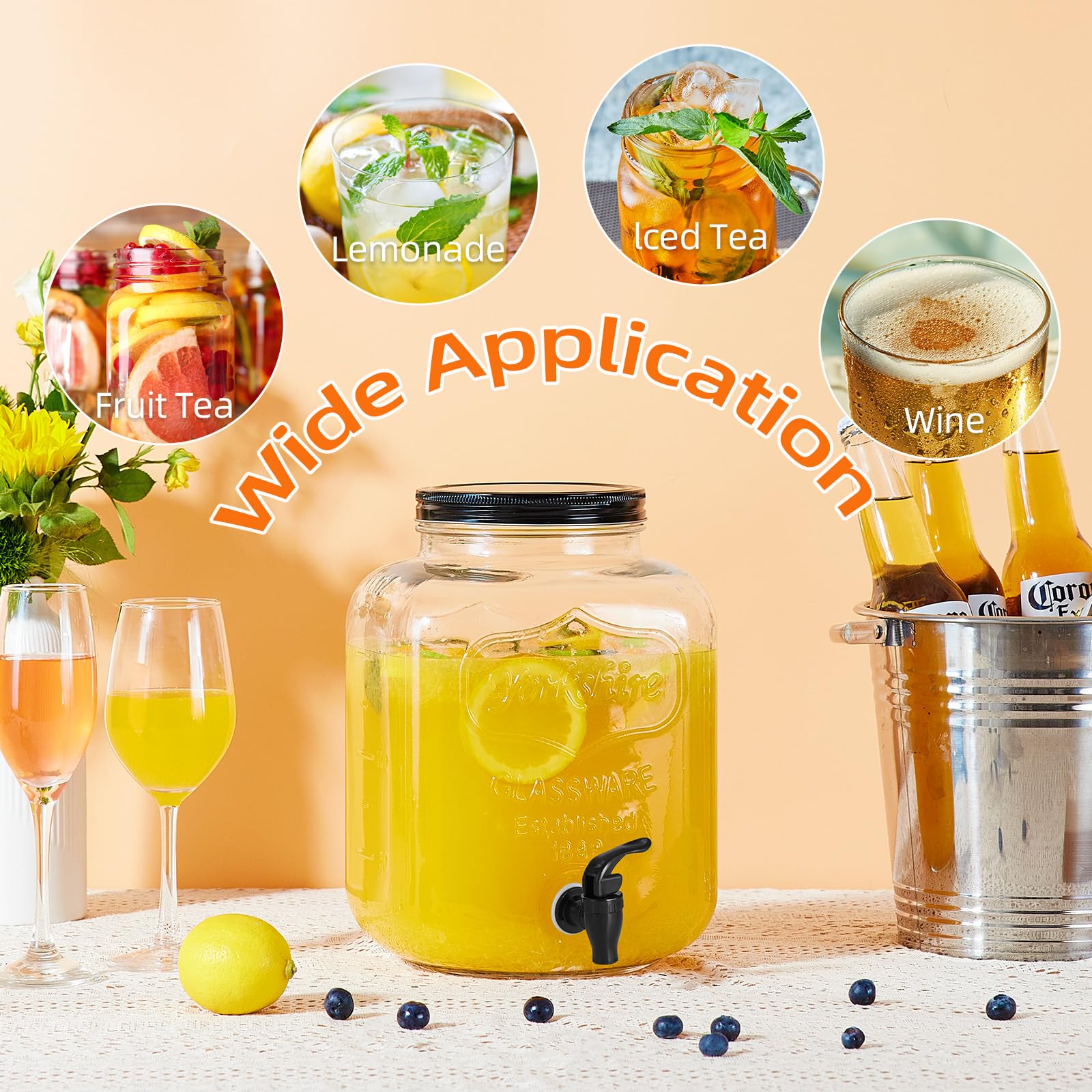 Pizarron negro incluido para etiquetar bebidas con FavorFlavor.