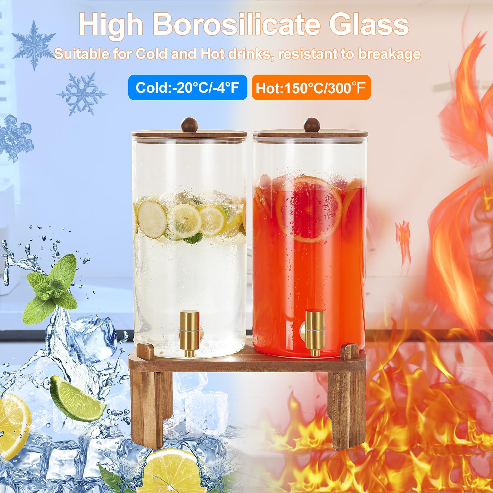 Uso en eventos: dispensador elegante para bebidas