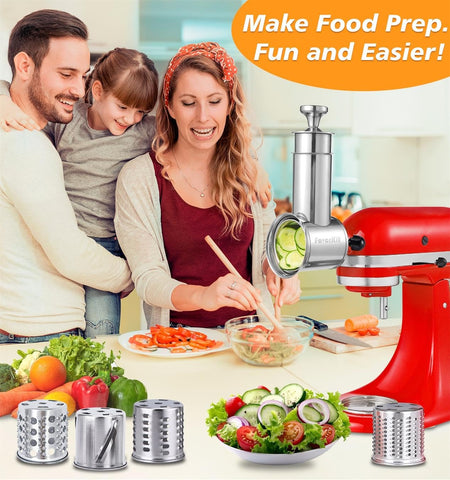 Cuchillas de acero inoxidable de FavorKit para cortar y rallar con precisión