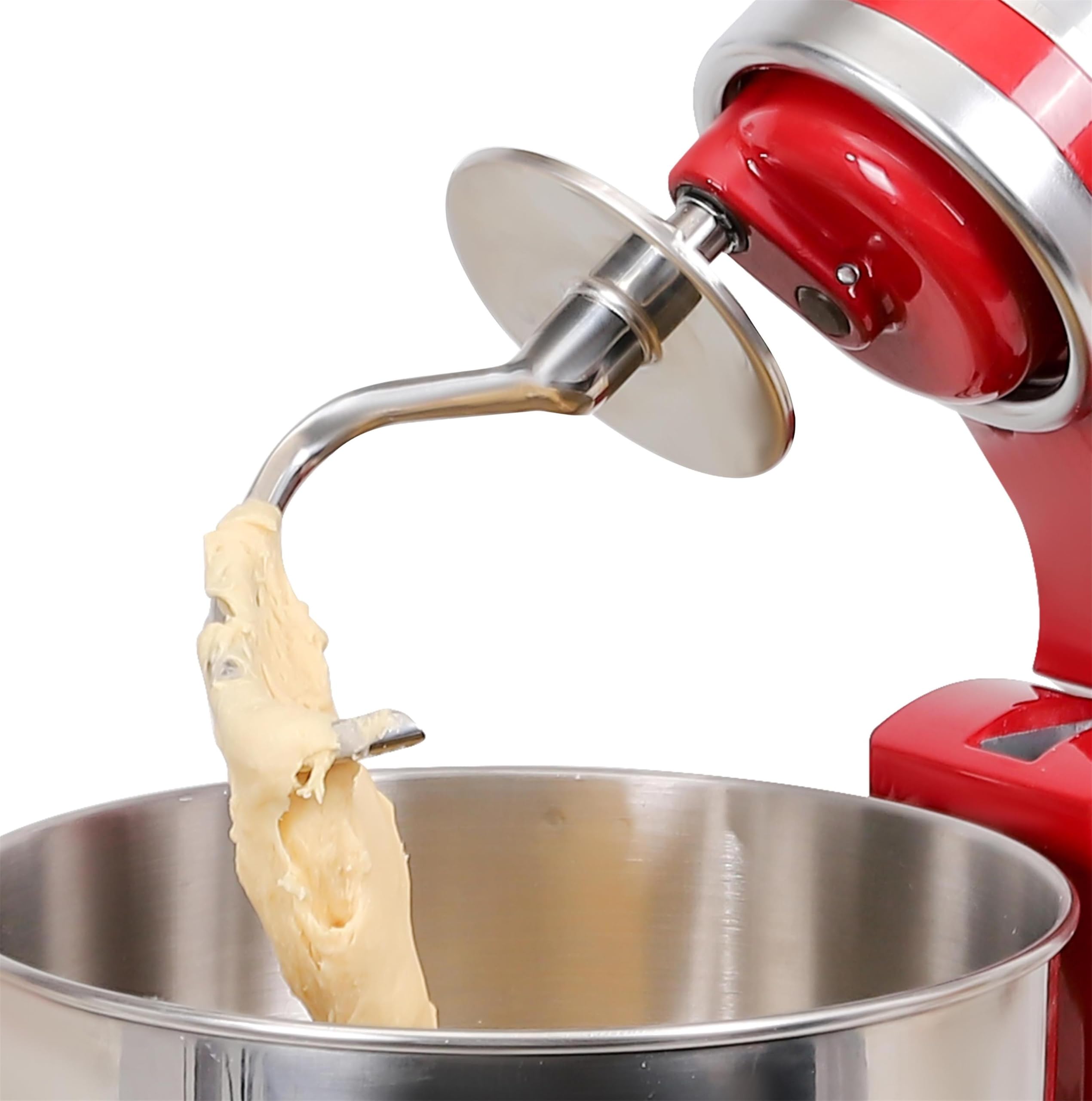 FavorKit gancho de amasado para KitchenAid con cabeza inclinable, compatible con 4.5–5 cuartos.
