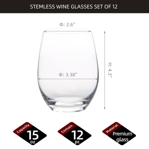 FAWLES vaso sin tallo con cristal claro para disfrutar el aroma.