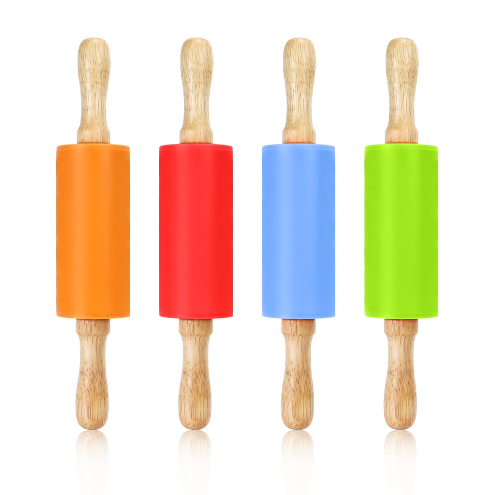 Faxco rodillo mini para niños rojo, ideal para aprender a hornear galletas