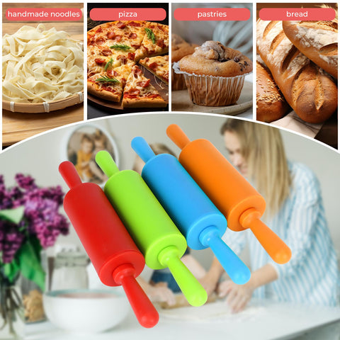 Faxco rodillo pequeño para dulces, ideal para masa en casa