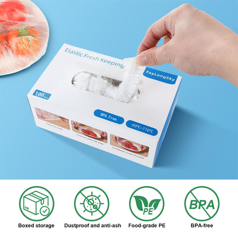 FayLongSky tapas higiénicas para refrigeración y protección de alimentos.