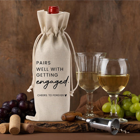 FBCCZEY bolsa vino para bodas y compromisos, regalo único.