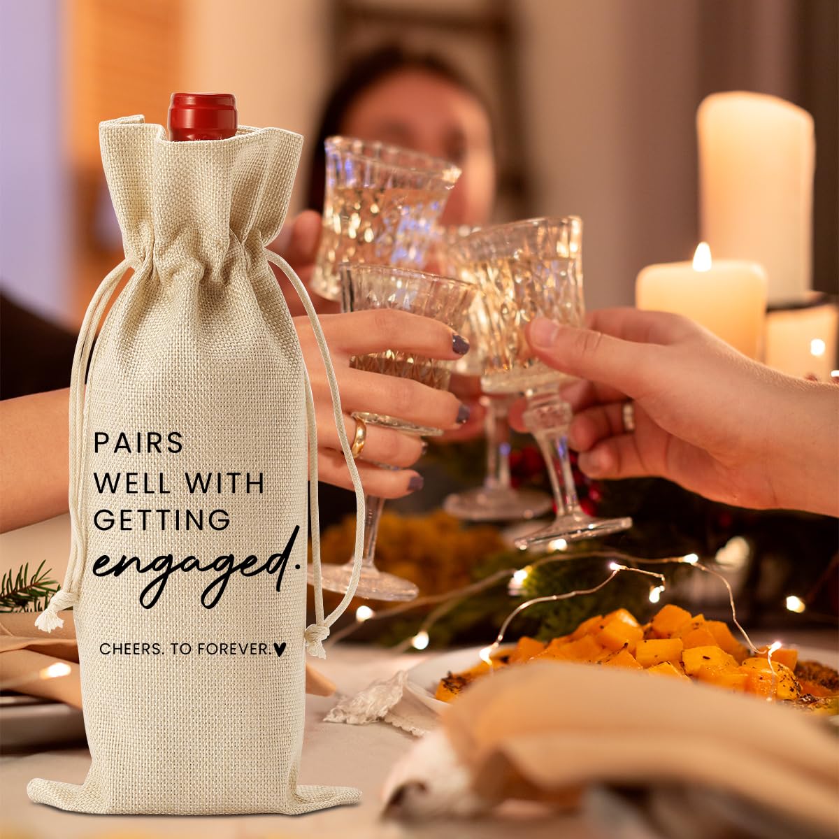 FBCCZEY bolsa vino elegante añade sofisticación a celebraciones.