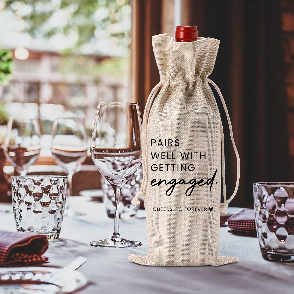 FBCCZEY bolsa vino regalo versátil para parejas y amigos.