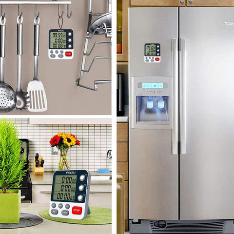 FCXJTU alarma ajustable y luz roja para avisos claros en la cocina