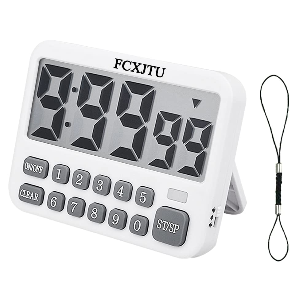 FCXJTU temporizador de cocina con pantalla grande para lectura clara