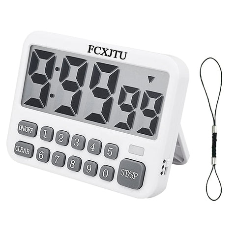 FCXJTU temporizador de cocina con pantalla grande para lectura clara