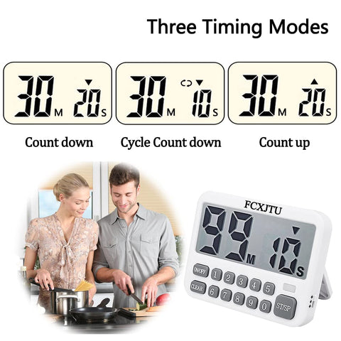 FCXJTU temporizador de cocina con entrada de dígitos para ajustes rápidos
