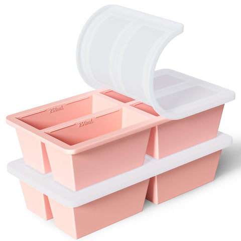 FDDAI bandeja de 125 ml para porciones, ideal para congelar