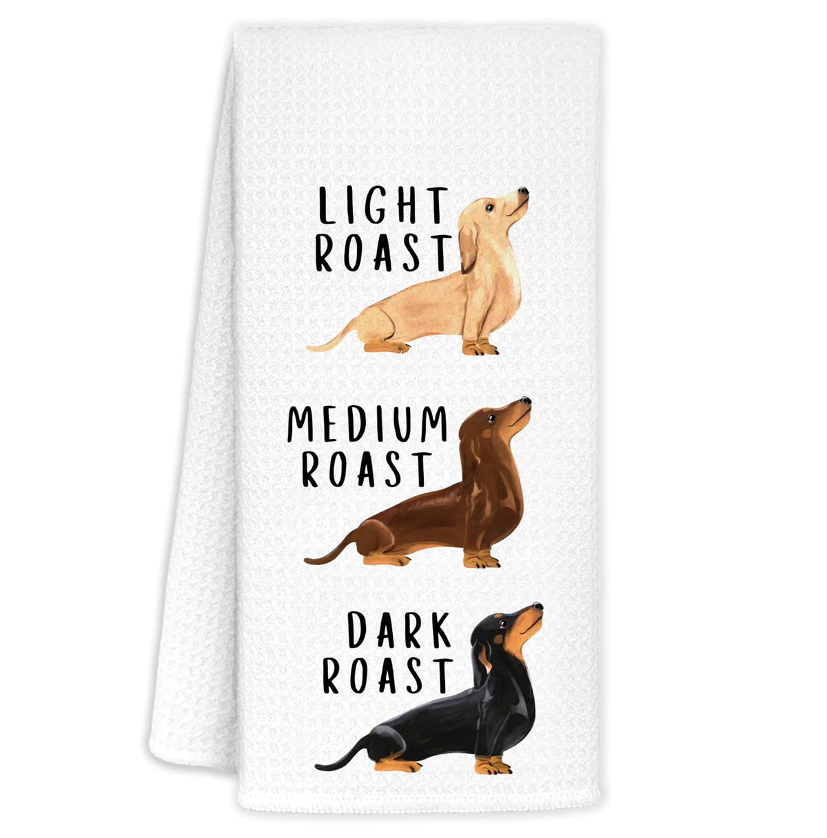 FDHSPAAM toallas de cocina con perro salchicha divertidas para secar manos con estilo