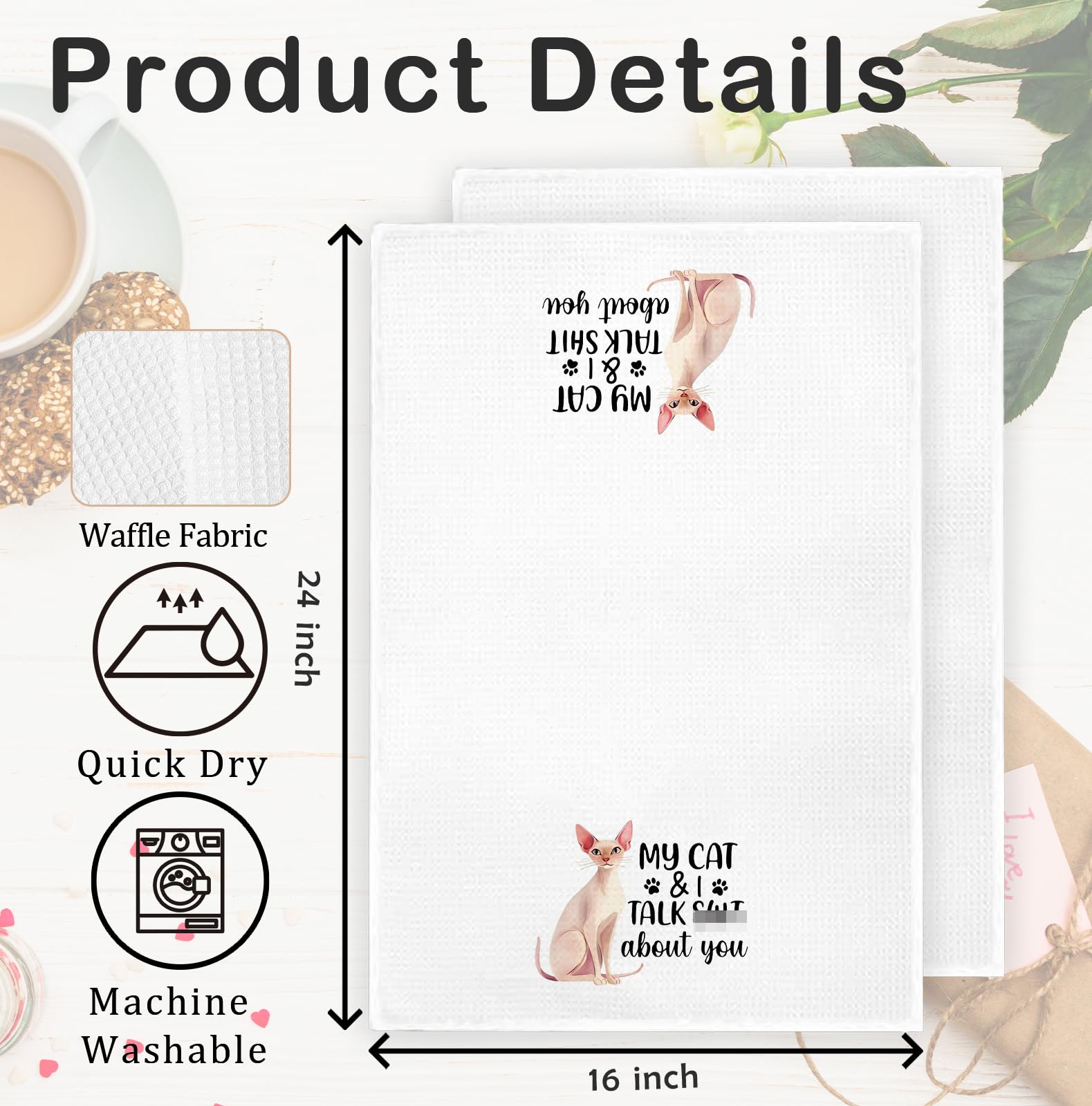 FDHSPAAM regalo práctico para cualquier ocasión, toallas decorativas aptas para temporada.