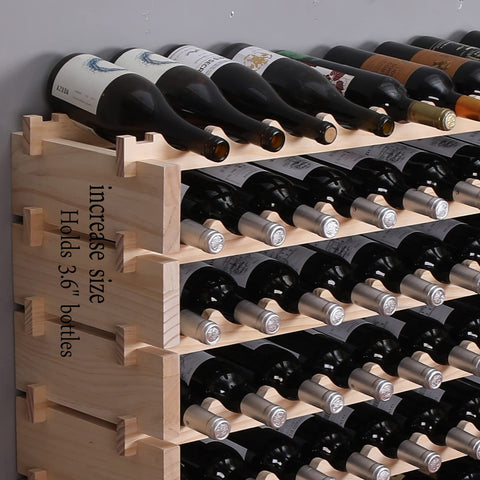 fdjamy estantería para 100 botellas 750 ml organización elegante
