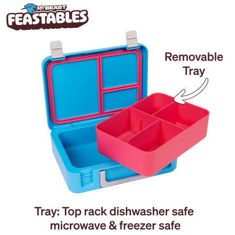 Feastables Mr Beast lonchera diseño compacto para mochilas escolares