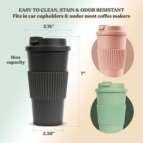 FEBU capacidad 16oz ideal para cafe frio.
