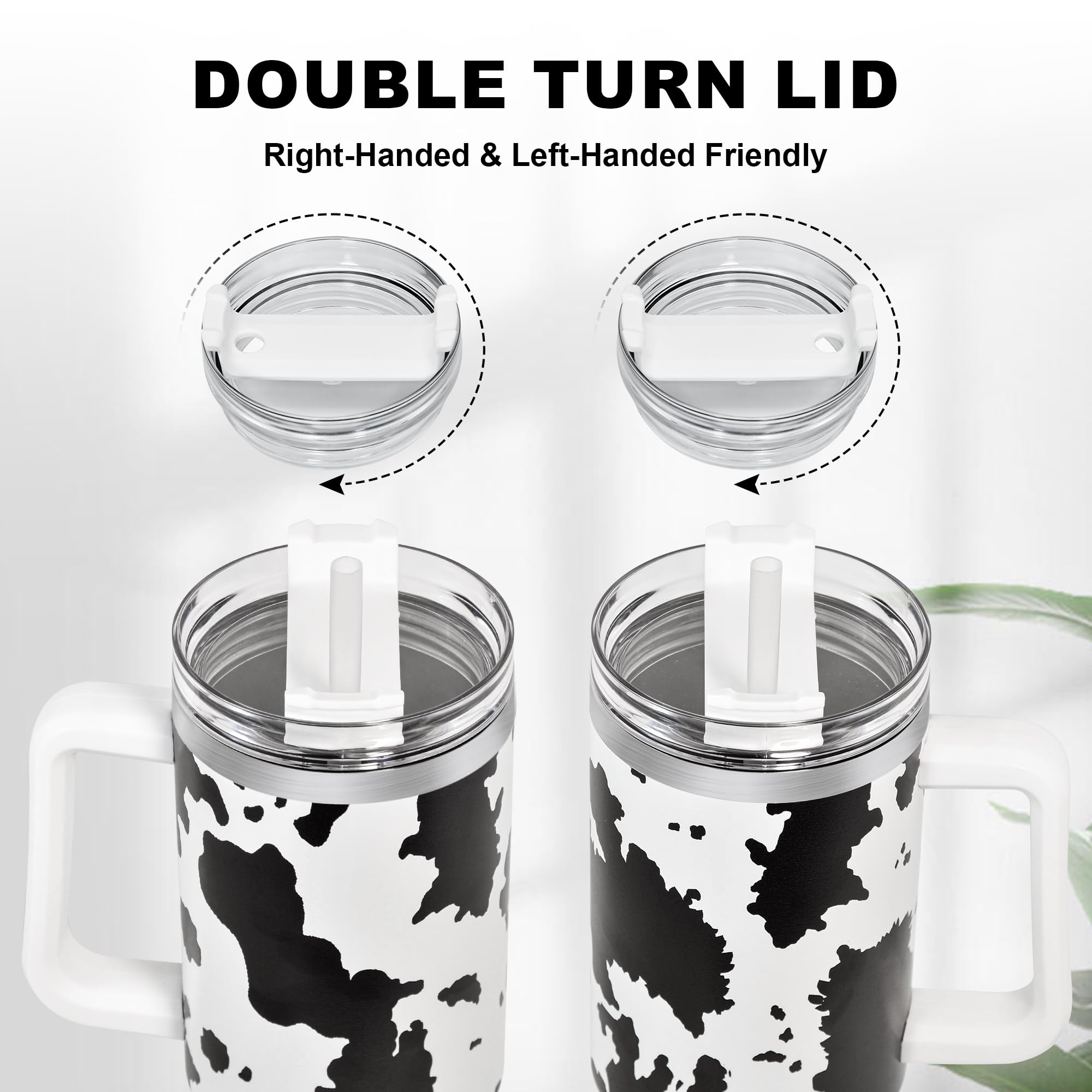FECBK 40 onzas tumbler de acero inoxidable 18-8, resistente y sostenible.