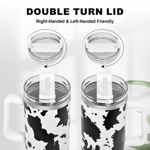 FECBK 40 onzas tumbler de acero inoxidable 18-8, resistente y sostenible.