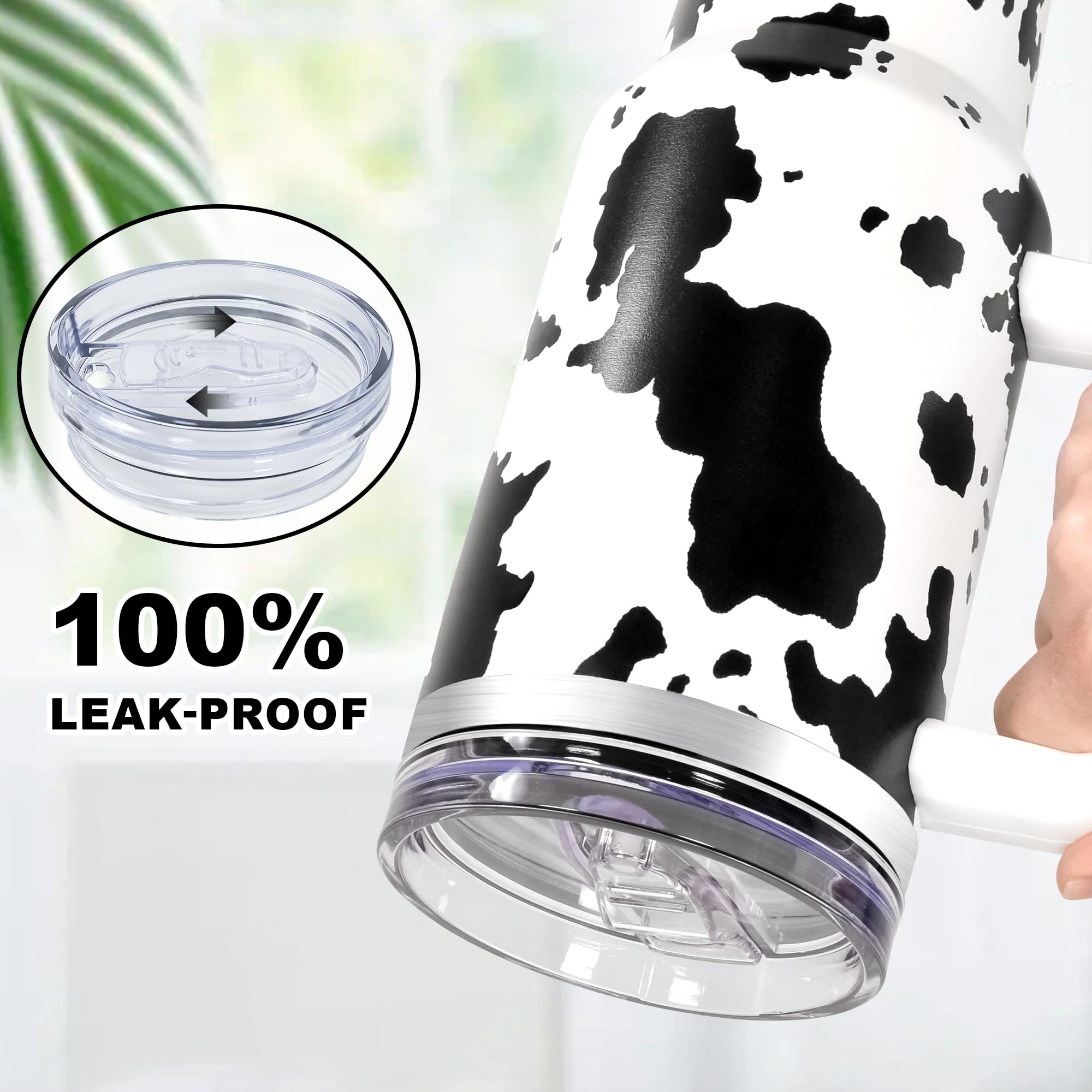 FECBK 40 onzas tumbler con aislamiento doble mantiene bebidas frías por más tiempo.