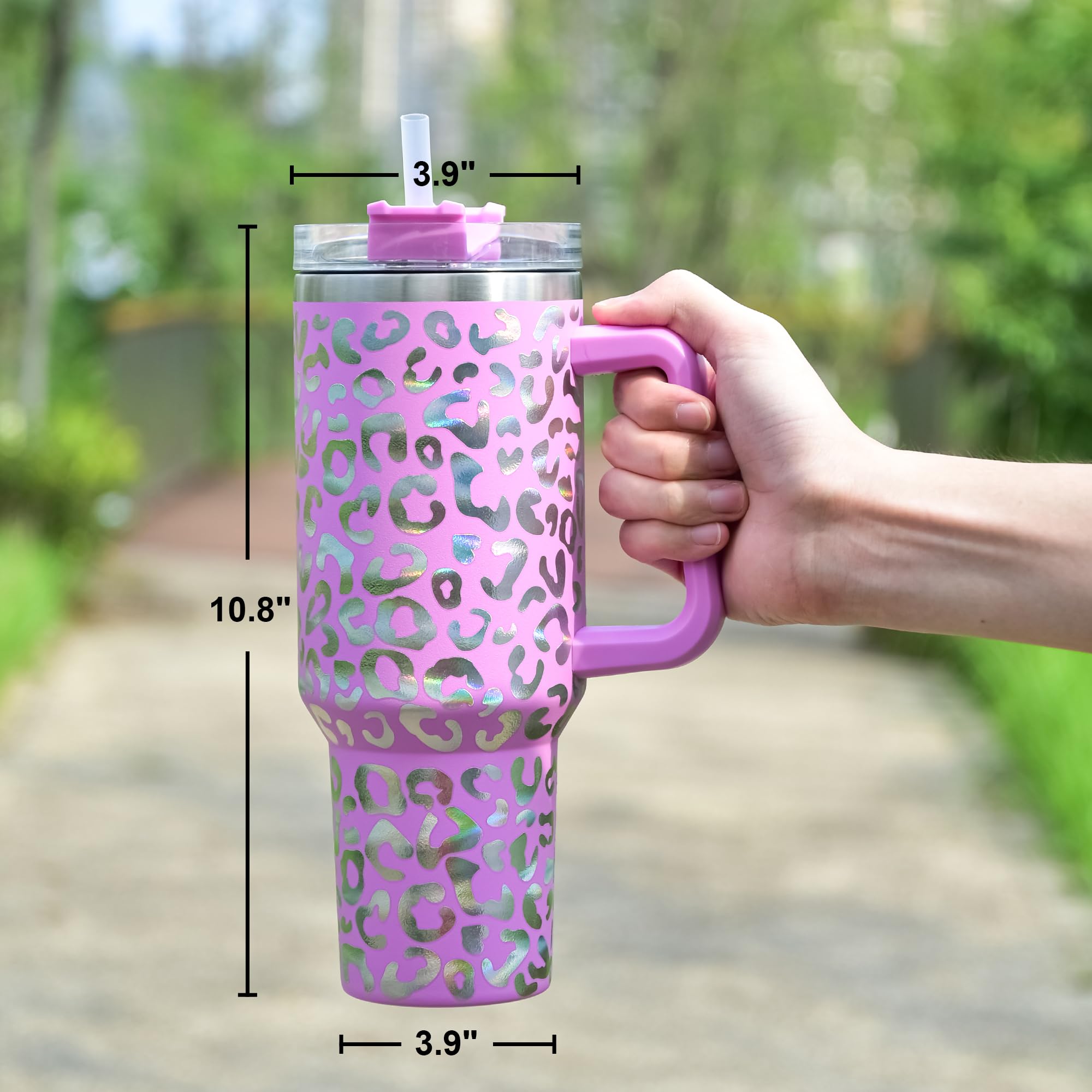 FECBK 40 onzas tumbler fácil de limpiar y mantener higiénico.