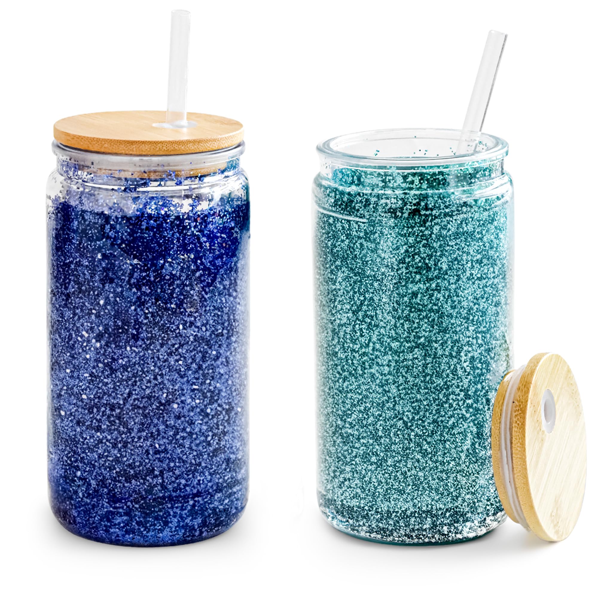 Vaso FECBK con globo de nieve, doble pared para evitar condensación