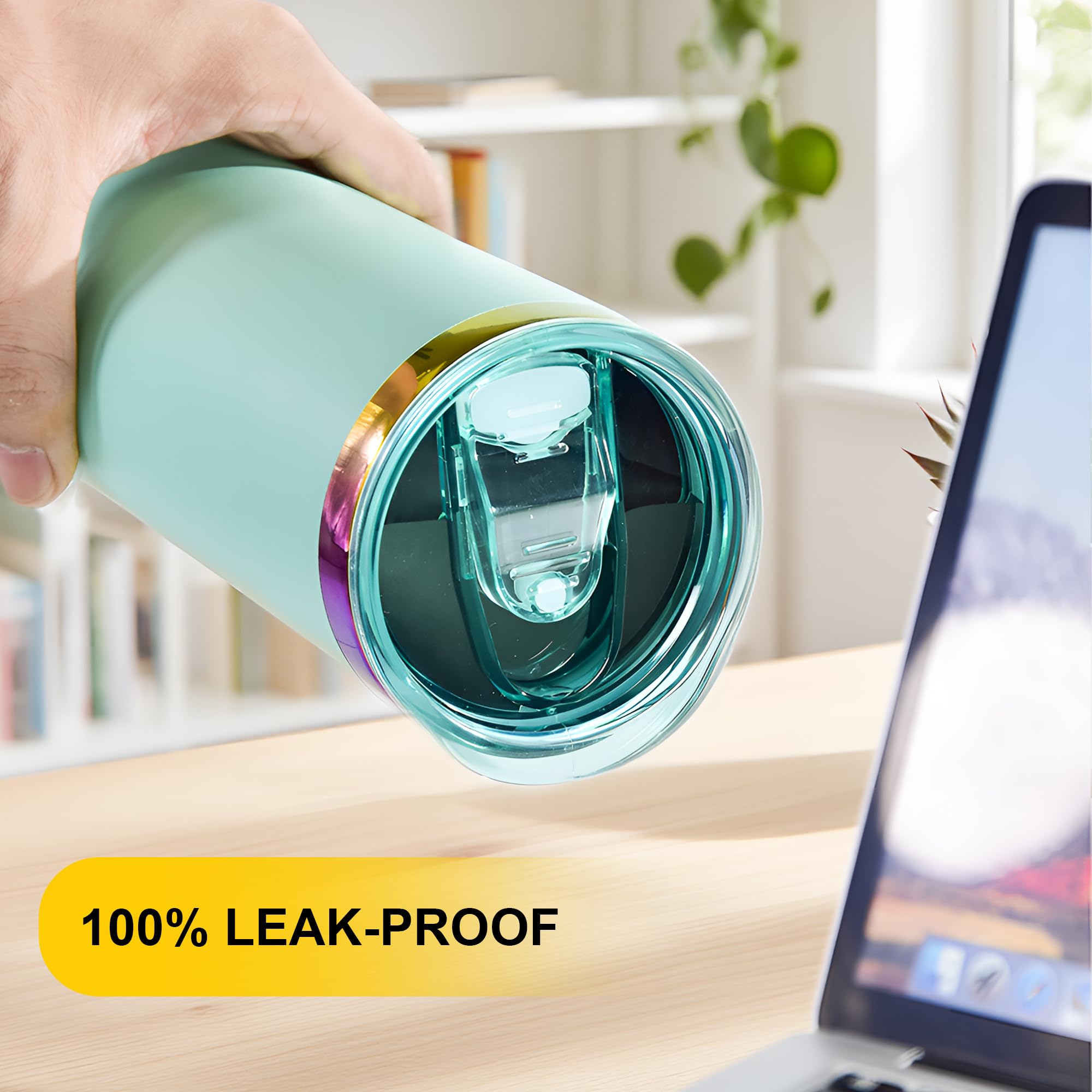 Tapa FECBK 20 oz silicona amigable con limpieza fácil.