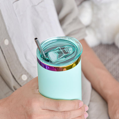 Tapa FECBK 20 oz con diseño multicolor para casa u oficina.