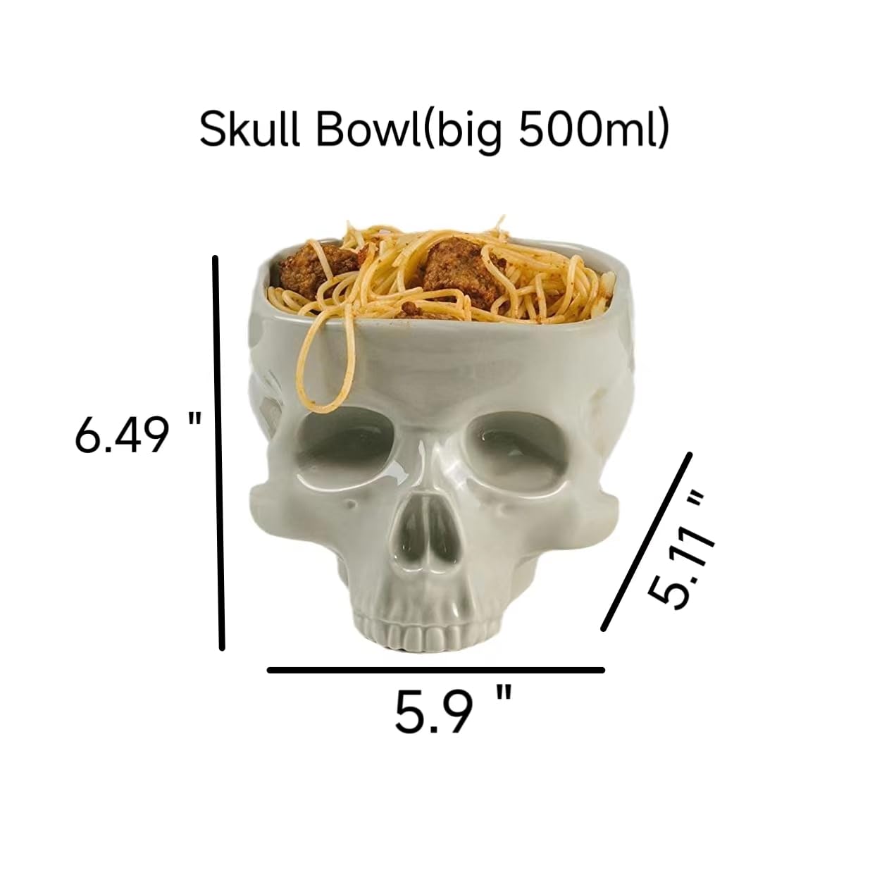 Fecheche calavera dulces: cuenco decorativo para caramelos en eventos.