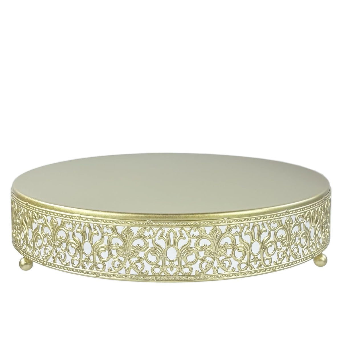 FEICTPOX soporte-torta-dorado-12pulgadas, ideal para pasteles y magdalenas en bodas