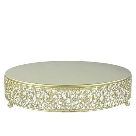 FEICTPOX soporte-torta-dorado-12pulgadas, ideal para pasteles y magdalenas en bodas