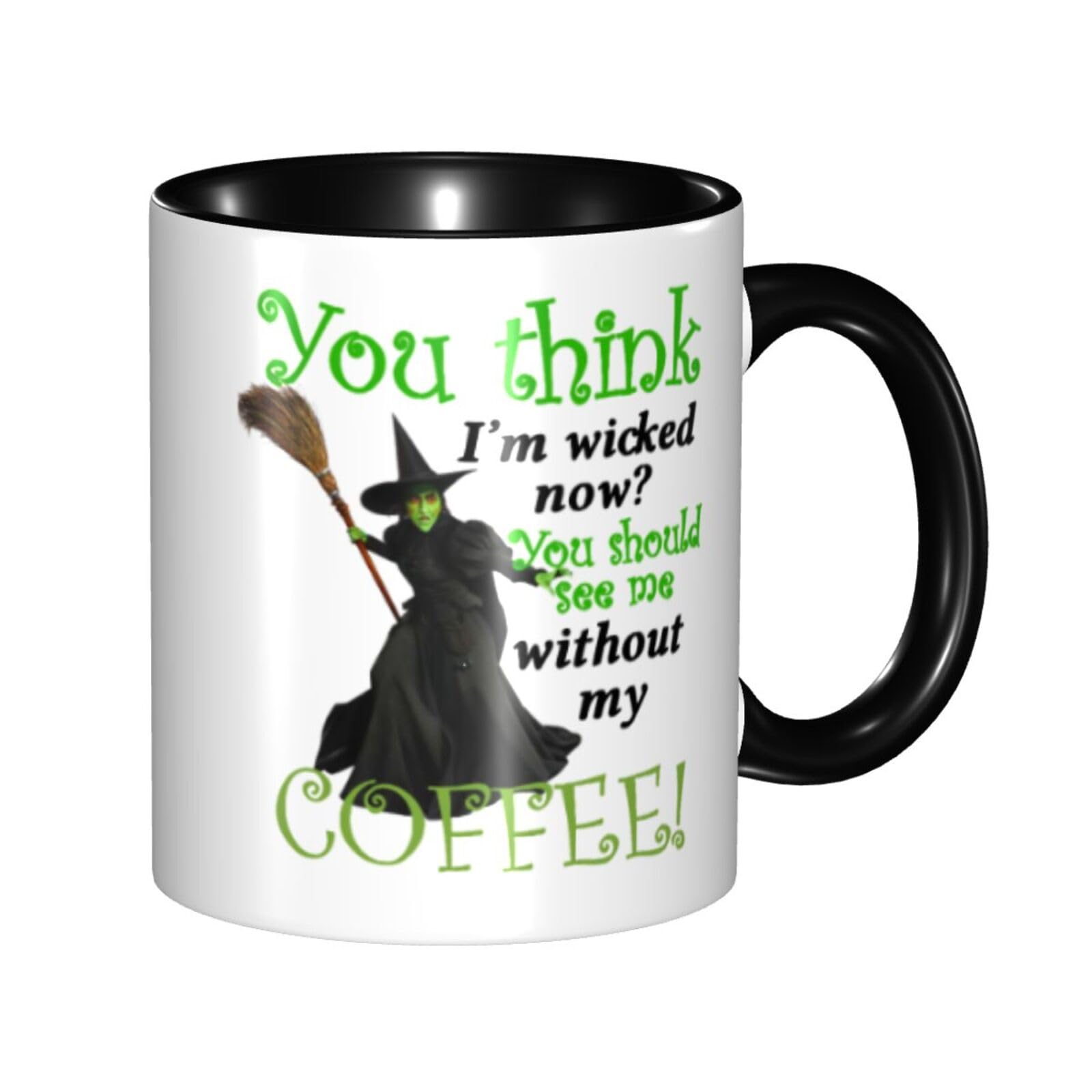 FEIMOT taza cerámica 325 ml, frente con diseño divertido para empezar la mañana.