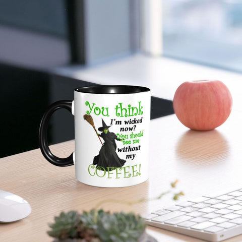 FEIMOT taza cerámica 325 ml, uso matutino de café en casa.