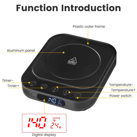 FEIOOD mat con control preciso de temperatura 1°F para resultados consistentes.