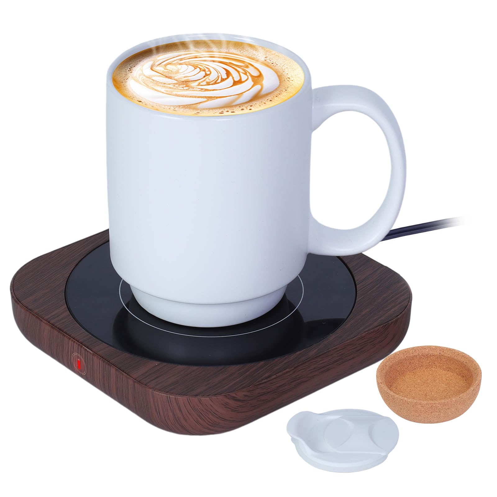 Felibeaco juego-taza calienta-escritorio: conjunto para mantener el café caliente en la oficina.