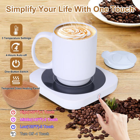 Felibeaco taza-ceramica-15oz: taza cómoda para bebidas calientes en la oficina.