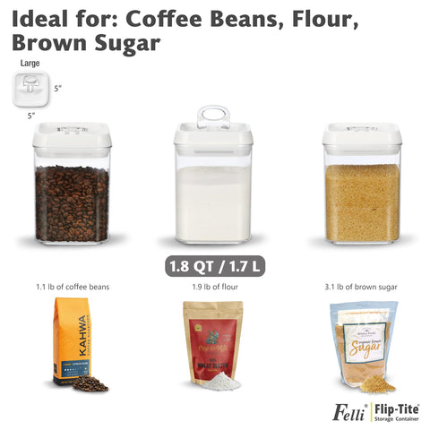 Producto libre de BPA y duradero: Felli Flip Tite.