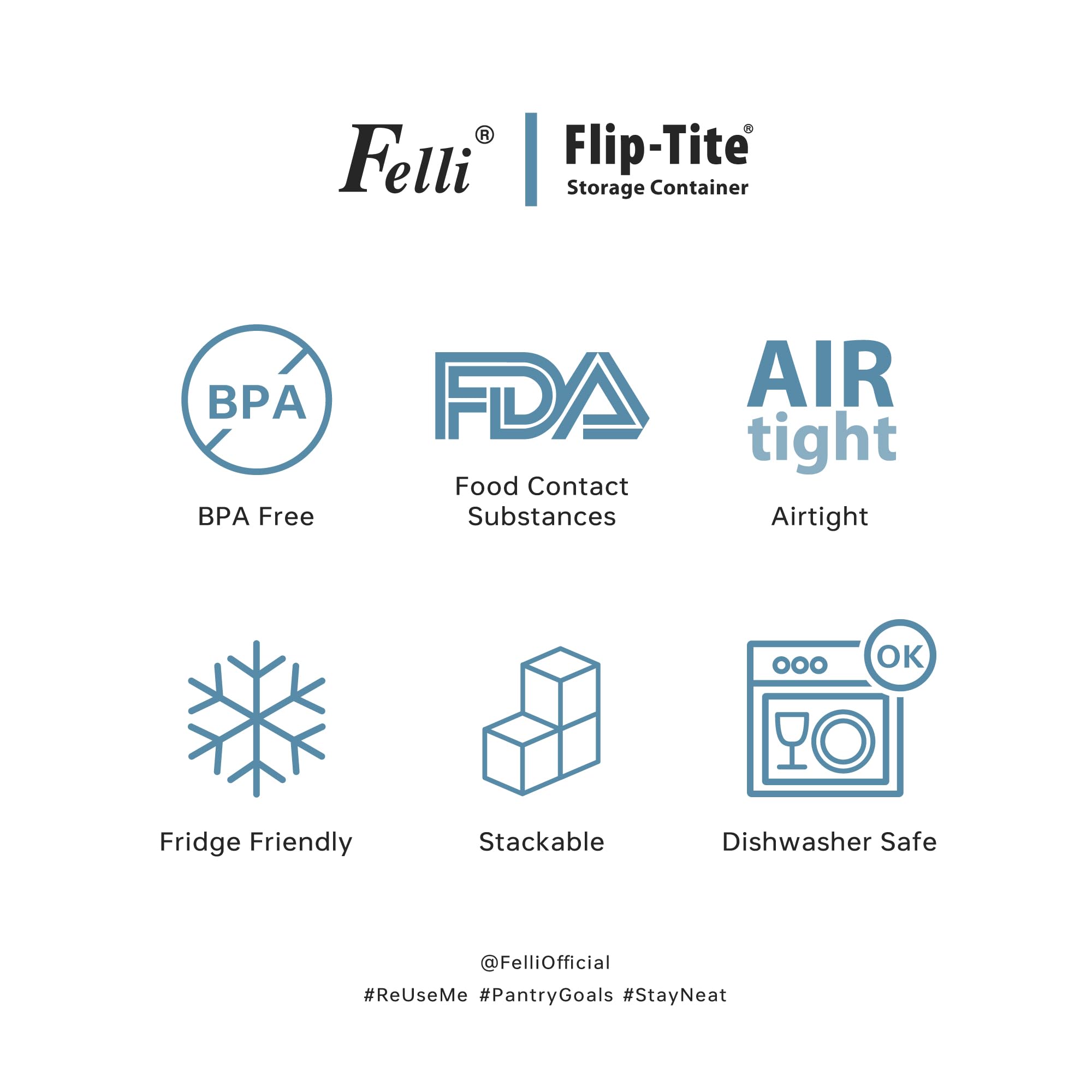 Libre de BPA y seguro para almacenamiento de alimentos