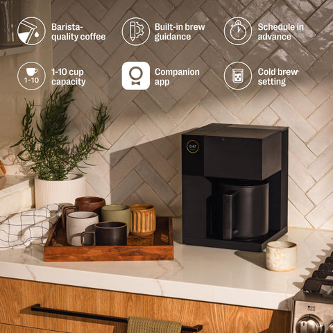La guía integrada de Fellow Aiden ayuda a obtener sabor estable.