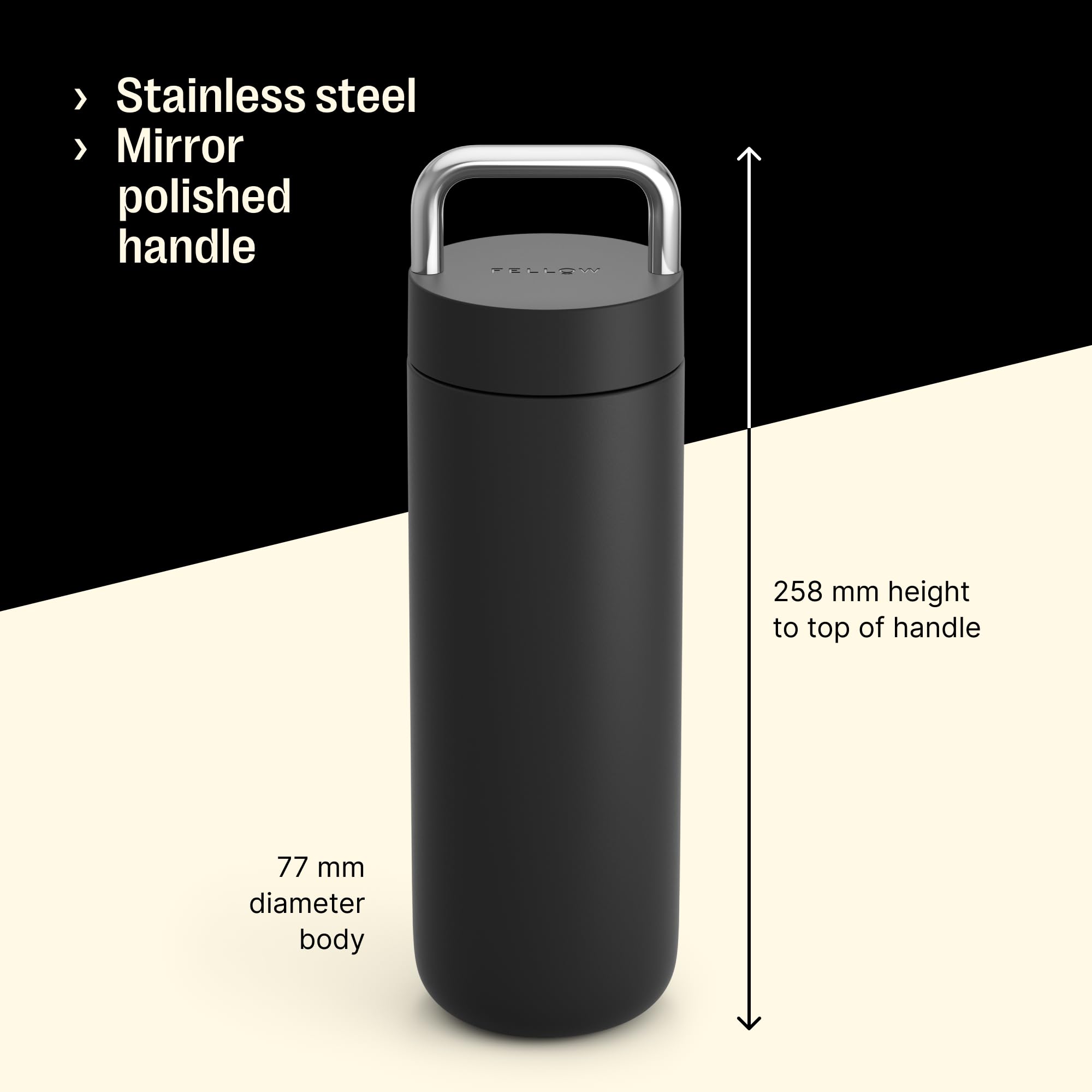 Diseño compacto de Fellow Carter Carry para portavasos y bolsos