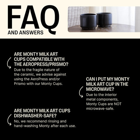 Monty Milk Art de Fellow, acabado negro mate y base grafito para un look sofisticado