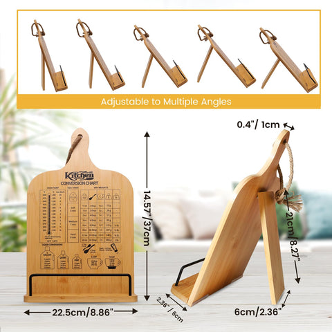 Soporte Femicgal de bambú plegable para cocina, facilidad de uso