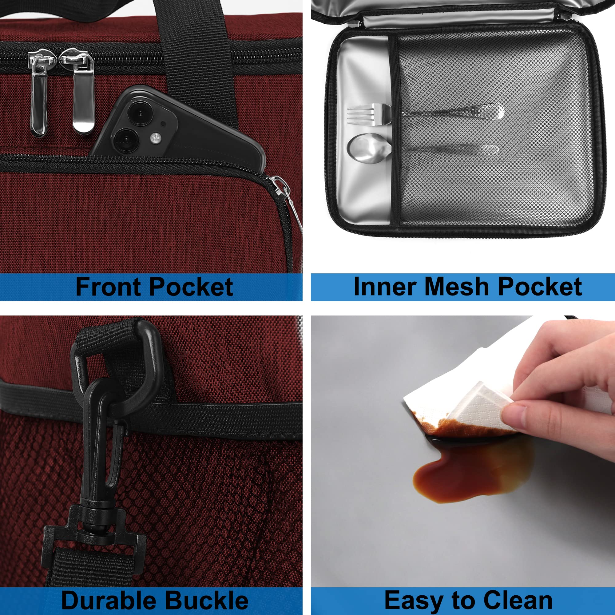Diseño ligero y portátil de Femuar para llevar al trabajo o al aire libre.