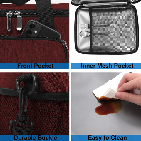 Diseño ligero y portátil de Femuar para llevar al trabajo o al aire libre.