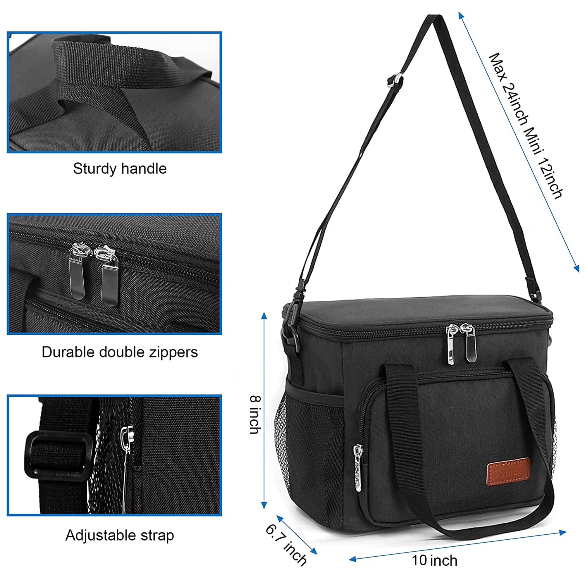 Femuar bolsa ligera y portátil para llevar comida en cualquier salida.