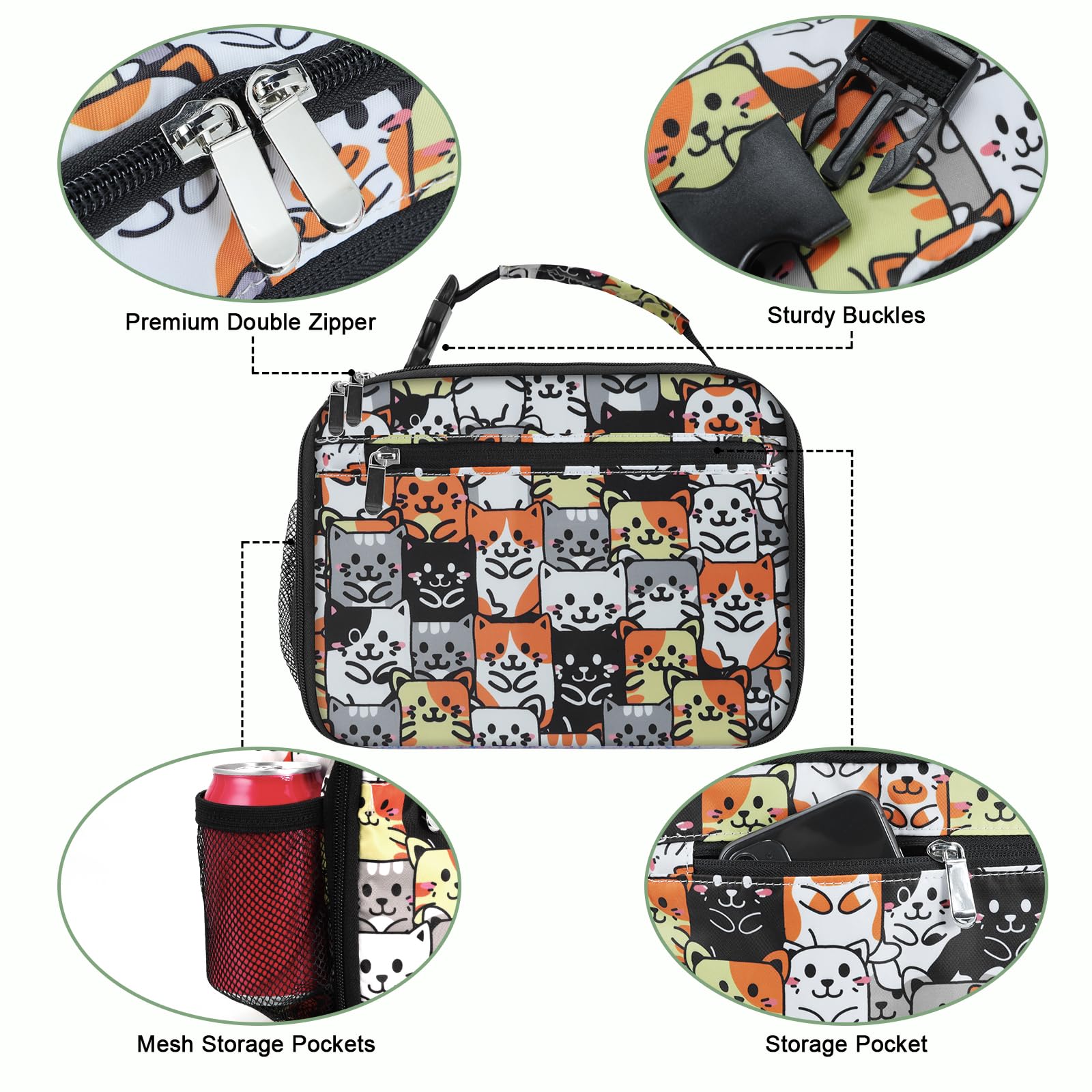 Bolsillo para cubiertos y utensilios en la bolsa Femuar.