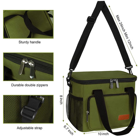 Femuar bolsa para trabajo, oficina y picnics, uso diario conveniente.